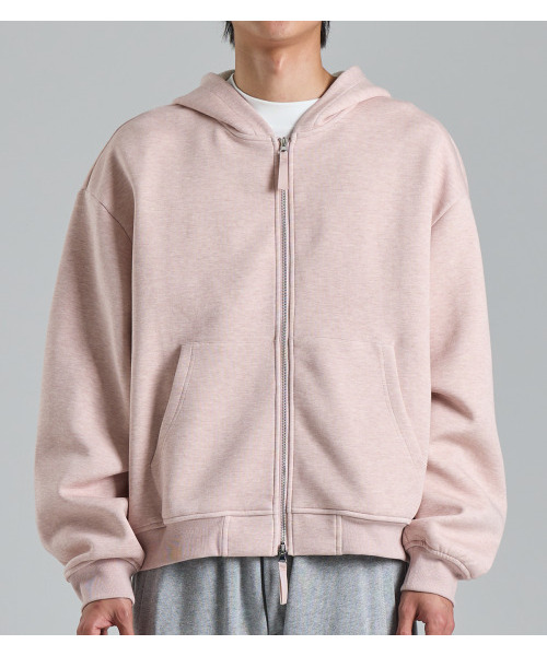 BUTTON SEOUL(ボタンソウル)の「ツーウェイコットンフードジップアップ(ライトローズ)(パーカー・メンズ・その他・MEDIUM/LARGE/X-LARGE)」の2枚目の写真