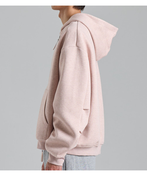BUTTON SEOUL(ボタンソウル)の「ツーウェイコットンフードジップアップ(ライトローズ)(パーカー・メンズ・その他・MEDIUM/LARGE/X-LARGE)」の4枚目の写真