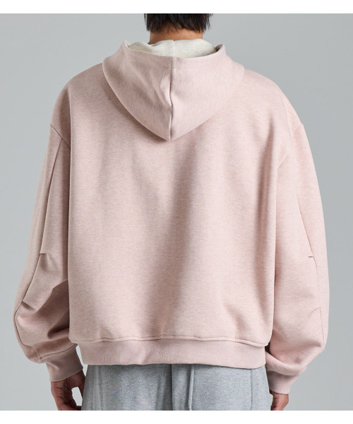 BUTTON SEOUL(ボタンソウル)の「ツーウェイコットンフードジップアップ(ライトローズ)(パーカー・メンズ・その他・MEDIUM/LARGE/X-LARGE)」の5枚目の写真