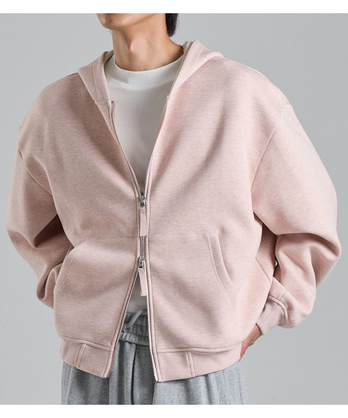 BUTTON SEOUL(ボタンソウル)の「ツーウェイコットンフードジップアップ(ライトローズ)(パーカー・メンズ・その他・MEDIUM/LARGE/X-LARGE)」の6枚目の写真