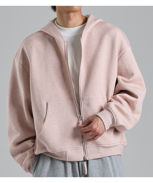 BUTTON SEOUL(ボタンソウル)の「ツーウェイコットンフードジップアップ(ライトローズ)(パーカー・メンズ・その他・MEDIUM/LARGE/X-LARGE)」の7枚目の写真