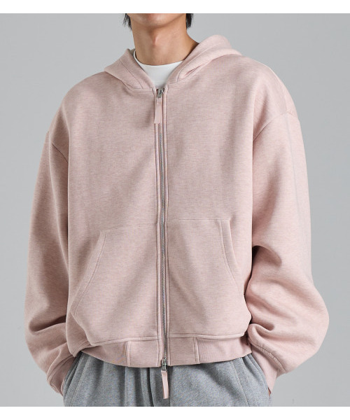 BUTTON SEOUL(ボタンソウル)の「ツーウェイコットンフードジップアップ(ライトローズ)(パーカー・メンズ・その他・MEDIUM/LARGE/X-LARGE)」の8枚目の写真