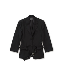 OVERSIZED TAILORED JACKET (BLACK)