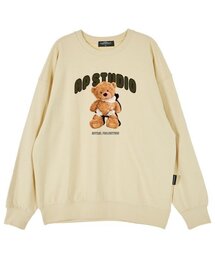 ベイビーベアドール オーバーサイズ ドロップショルダー スウェット_バター