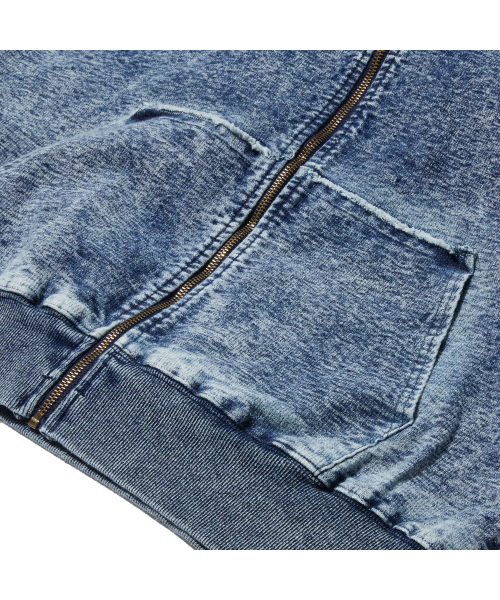 PENFIELD（ペンフィールド）の「[TRAILWEAR] フェイディッドインディゴフルジップフードインディゴ_FR1KH11U（パーカー・メンズ・ダークブルー・SMALL/MEDIUM/LARGE/X-LARGE）」の6枚目の写真