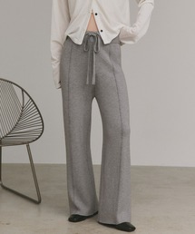 ad thie（アドティエ）の「裏シャギー センターシーム ニットパンツ（その他パンツ）」