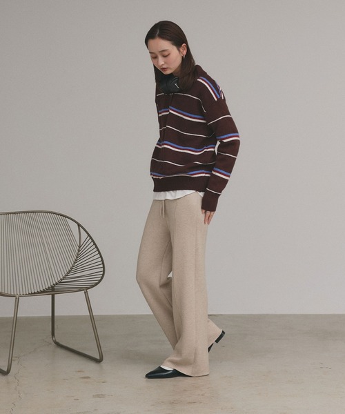 ad thie(アドティエ)の「裏シャギー センターシーム ニットパンツ(その他パンツ・レディース・ブラック/グレー/ベージュ・FREE)」の12枚目の写真