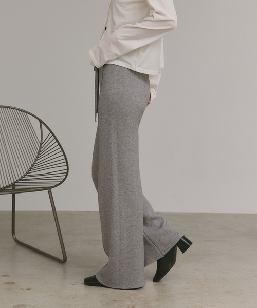 ad thie(アドティエ)の「裏シャギー センターシーム ニットパンツ(その他パンツ・レディース・ブラック/グレー/ベージュ・FREE)」の18枚目の写真