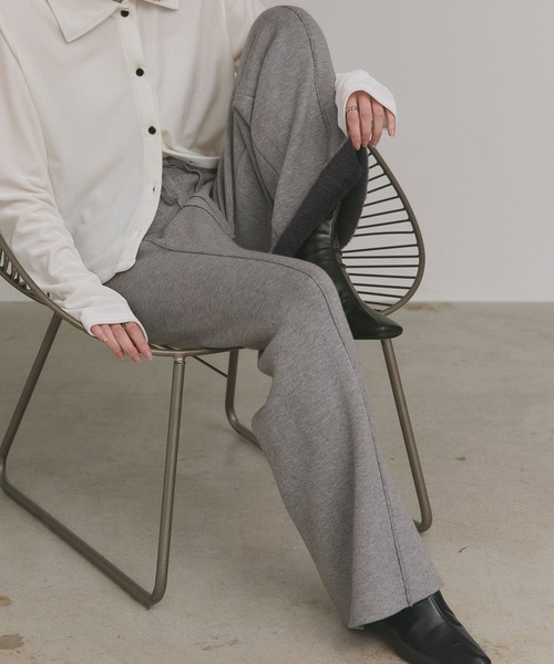 ad thie(アドティエ)の「裏シャギー センターシーム ニットパンツ(その他パンツ・レディース・ブラック/グレー/ベージュ・FREE)」の20枚目の写真