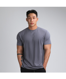RVD（アールブイディー）の「Plain Modal Muscle Fit Short Sleeve Tee (Slit Gray)（Tシャツ/カットソー・メンズ）」