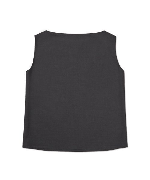 WEST GRAND BOULEVARD（ウエストグランドブルバード）の「ウールブレンドスリーブレスブラウス CHARCOAL（シャツ/ブラウス・レディース・その他・ONE）」の3枚目の写真