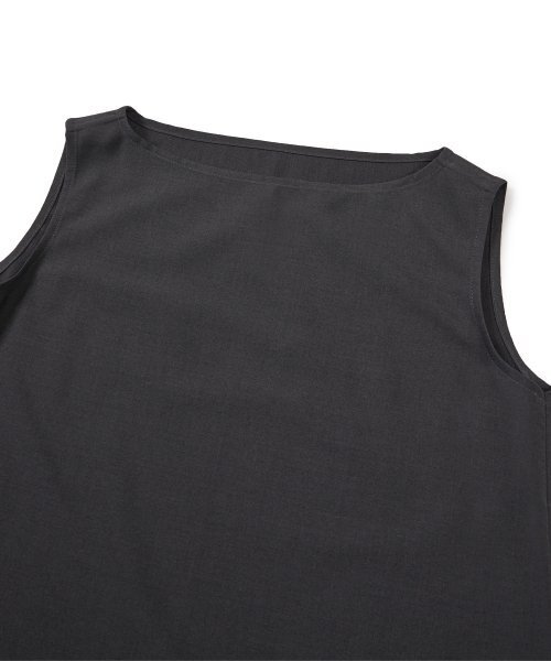 WEST GRAND BOULEVARD（ウエストグランドブルバード）の「ウールブレンドスリーブレスブラウス CHARCOAL（シャツ/ブラウス・レディース・その他・ONE）」の4枚目の写真
