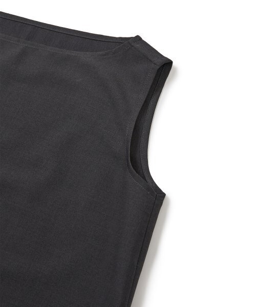 WEST GRAND BOULEVARD（ウエストグランドブルバード）の「ウールブレンドスリーブレスブラウス CHARCOAL（シャツ/ブラウス・レディース・その他・ONE）」の5枚目の写真