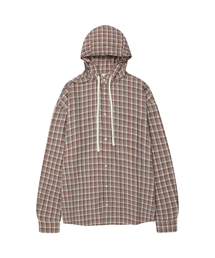 SECONDMONO（セカンドモノローグ）の「Check Hooded Shirt [BRICKRED]_SESH012BRICKRED（シャツ/ブラウス）」