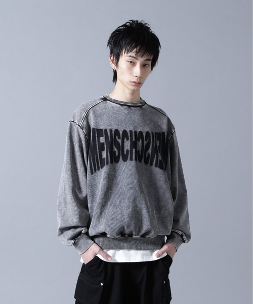 DANKE SCHON(ダンケシェーン)の「DankeSchon/ダンケシェーン/CHEMICAL SWEAT CREWNECK(スウェット・メンズ・ブラック・M/L)」の1枚目の写真