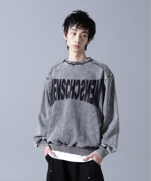DANKE SCHON(ダンケシェーン)の「DankeSchon/ダンケシェーン/CHEMICAL SWEAT CREWNECK(スウェット・メンズ・ブラック・M/L)」の3枚目の写真