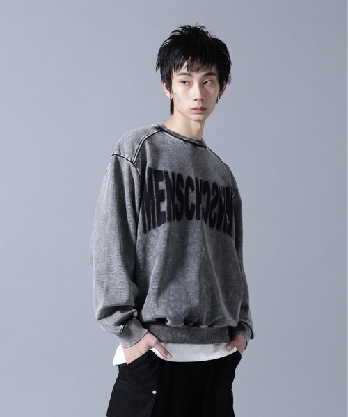 DANKE SCHON(ダンケシェーン)の「DankeSchon/ダンケシェーン/CHEMICAL SWEAT CREWNECK(スウェット・メンズ・ブラック・M/L)」の4枚目の写真