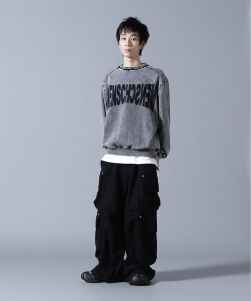DANKE SCHON(ダンケシェーン)の「DankeSchon/ダンケシェーン/CHEMICAL SWEAT CREWNECK(スウェット・メンズ・ブラック・M/L)」の5枚目の写真