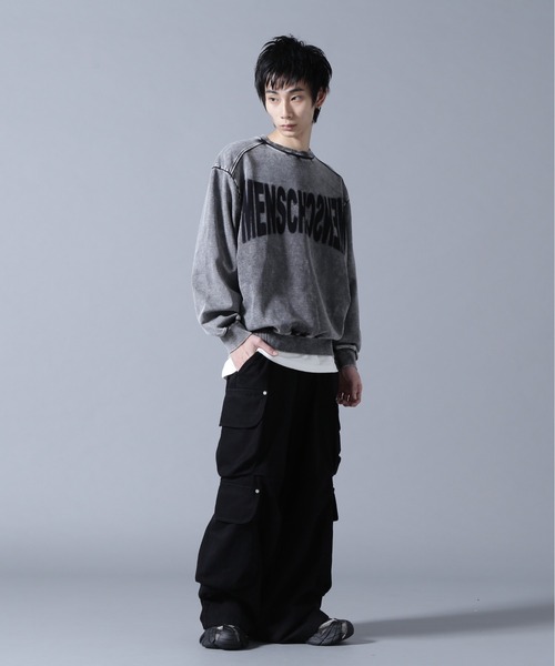DANKE SCHON(ダンケシェーン)の「DankeSchon/ダンケシェーン/CHEMICAL SWEAT CREWNECK(スウェット・メンズ・ブラック・M/L)」の7枚目の写真