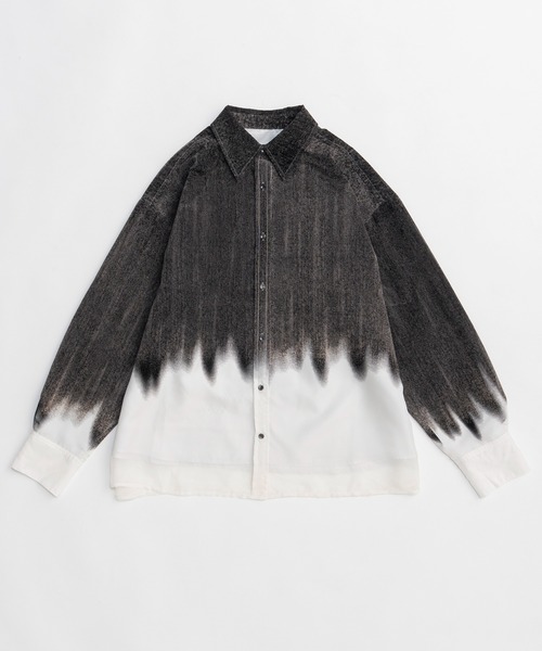 MAISON SPECIAL(メゾンスペシャル)の「Flocky Denim Shirt/フロッキーデニムシャツ(シャツ/ブラウス・レディース・ブルー/ブラック・FREE)」の7枚目の写真