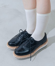 EVOL | 【美脚効果・22.0-25.0cm展開】厚底プラットフォームレースアップシューズ JA5922(ドレスシューズ)