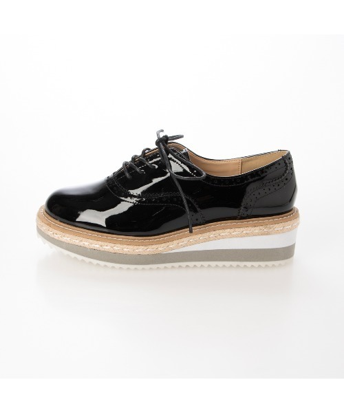 EVOL（イーボル）の「【美脚効果・22.0-25.0cm展開】厚底プラットフォームレースアップシューズ JA5922（ドレスシューズ・レディース・ブラック/アイボリー/シルバー・24.0cm/24.5cm/25.0cm/22.0cm/22.5cm/23.0cm/23.5cm）」の15枚目の写真