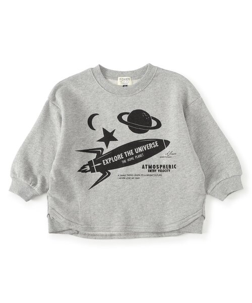 F.O.KIDS(エフオーキッズ)の「3色3柄ゆったりトレーナー(スウェット・キッズ・グレー/アイボリー/パープル・140/130/120/110/100/90/80)」の3枚目の写真