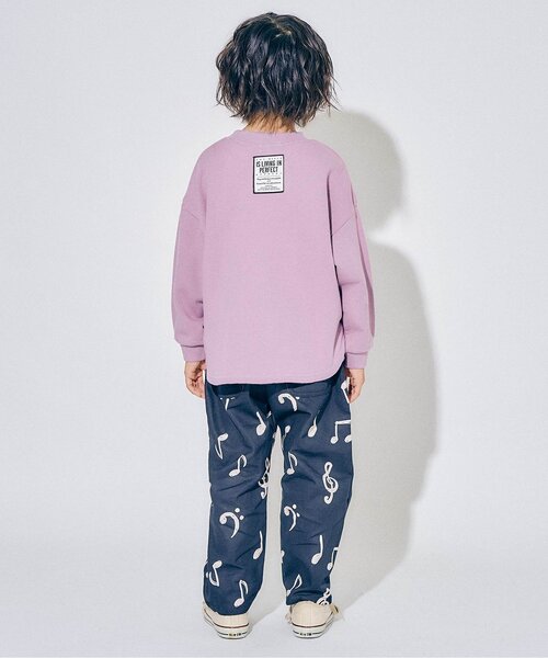 F.O.KIDS(エフオーキッズ)の「3色3柄ゆったりトレーナー(スウェット・キッズ・グレー/アイボリー/パープル・140/130/120/110/100/90/80)」の4枚目の写真