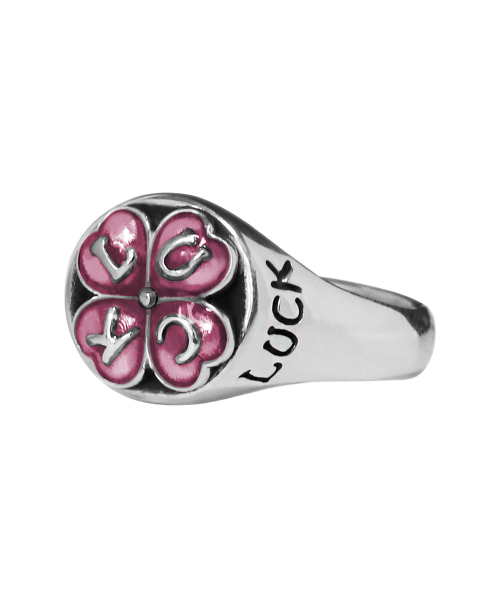 ANONYMOUS ARTISAN(アノニマスアルティザン)の「Clover Luck Ring - Pink(リング・レディース・その他・12号/13号/14号/15号/16号/17号/18号/19号/20号/21号/27号/28/30/25号/26号/24号/23号/29号/22号)」の3枚目の写真