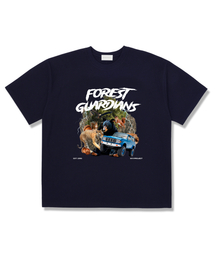 WEVERYVALUE（ウィベリべリュー）の「Forest Overfit Short Sleeve T-Shirt Navy（Tシャツ/カットソー）」