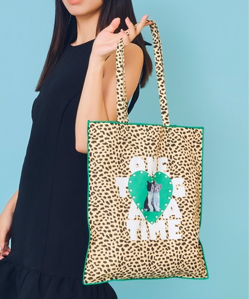 Casselini（キャセリーニ）の「Casselini(キャセリーニ)Team DOUBUTSUトート（トートバッグ・レディース・ベージュ/ブラック/ピンク・FREE）」の2枚目の写真