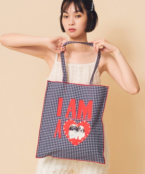 Casselini（キャセリーニ）の「Casselini(キャセリーニ)Team DOUBUTSUトート（トートバッグ・レディース・ベージュ/ブラック/ピンク・FREE）」の8枚目の写真