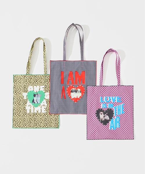 Casselini（キャセリーニ）の「Casselini(キャセリーニ)Team DOUBUTSUトート（トートバッグ・レディース・ベージュ/ブラック/ピンク・FREE）」の4枚目の写真