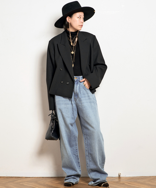 AP STUDIO（エーピーストゥディオ）の「【ADNYM ATELIER/アドニム アトリエ】HACK JEANS（デニムパンツ・レディース・ライトブルー・38/36）」の4枚目の写真