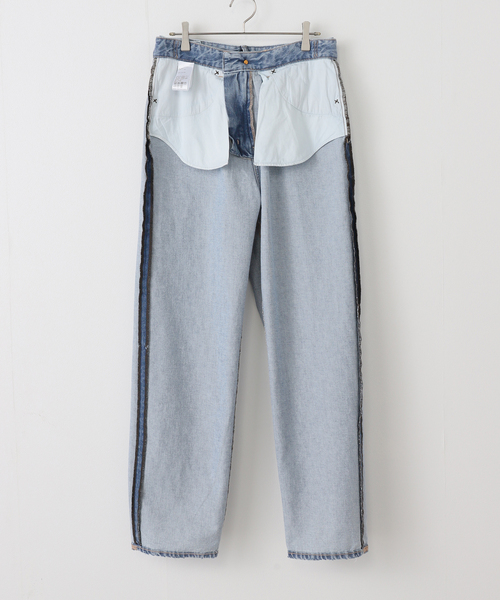 AP STUDIO（エーピーストゥディオ）の「【ADNYM ATELIER/アドニム アトリエ】HACK JEANS（デニムパンツ・レディース・ライトブルー・38/36）」の16枚目の写真