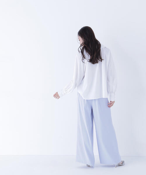 NATURAL BEAUTY BASIC（ナチュラルビューティーベーシック）の「◇ナローリボンイージーワイドパンツ（その他パンツ・レディース・ブラック/ブルー/ベージュ・P/S/MEDIUM/SMALL）」の22枚目の写真