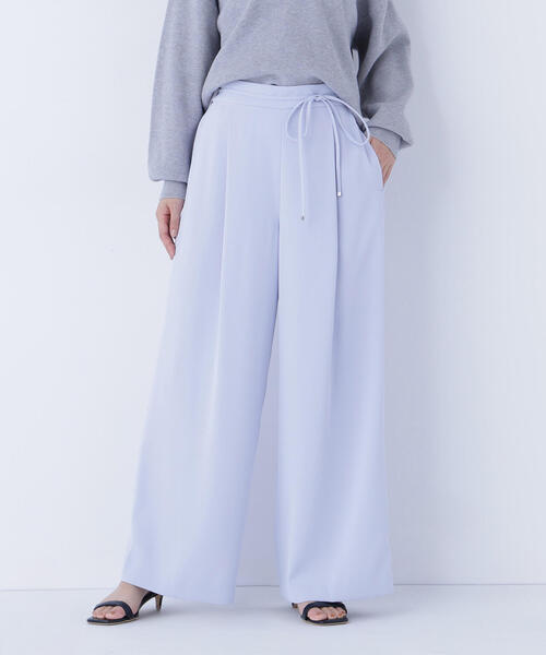 NATURAL BEAUTY BASIC（ナチュラルビューティーベーシック）の「◇ナローリボンイージーワイドパンツ（その他パンツ・レディース・ブラック/ブルー/ベージュ・P/S/MEDIUM/SMALL）」の13枚目の写真