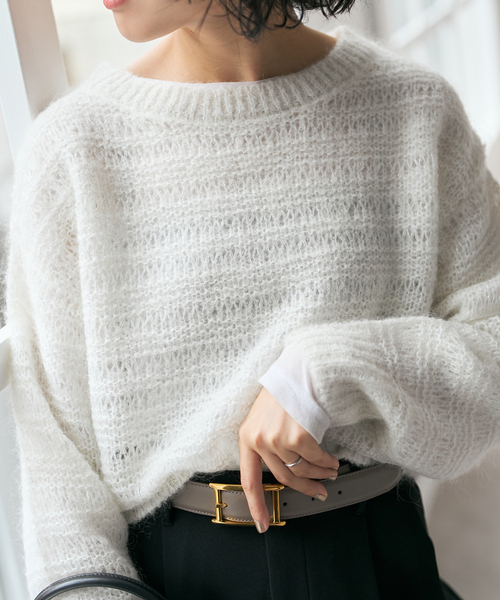 Spick and Span ラメシャギーニットプルオーバー セール】ラメシャギーニットプルオーバー（ニット/セーター）｜Spick