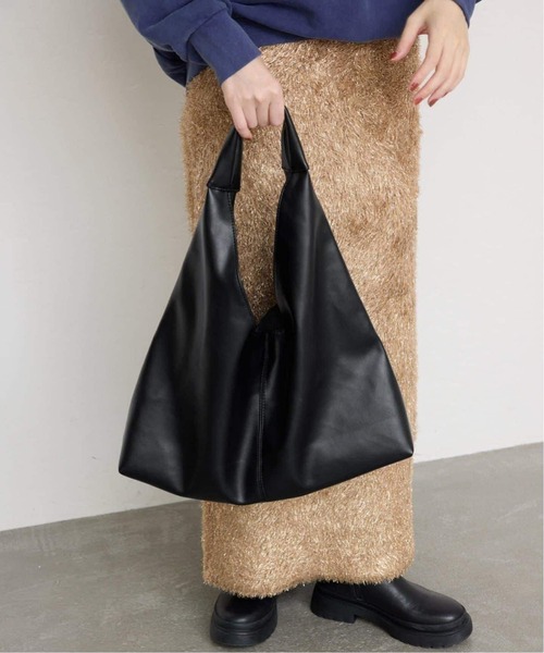 SLOBE IENA(スローブイエナ)の「《追加9》SLOBE トライアングルBAG(トートバッグ・レディース・チョコ/ブラック・FREE)」の13枚目の写真