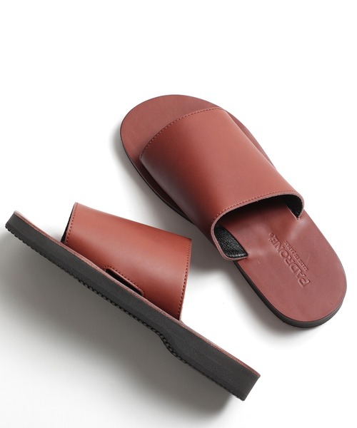 PADRONE（パドローネ）の「【PADRONE】MULES SANDALS PU5359-3204-18B（サンダル・メンズ・ダークブラウン/ブラック・40/42）」の2枚目の写真