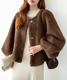 ノーカラーコート（ブラウン/茶色系）ファッション通販 - ZOZOTOWN