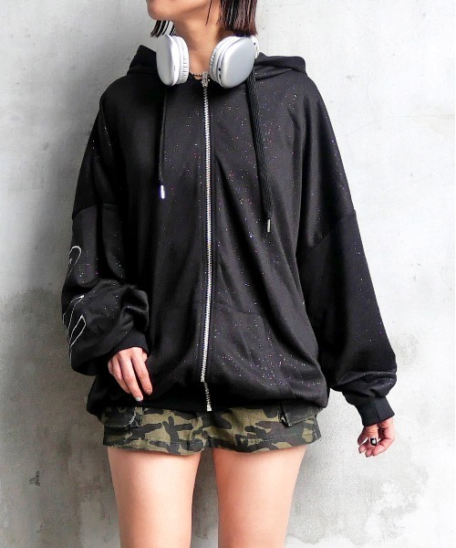 セール】ラメロゴジップパーカー（パーカー）｜FUN（ファン）の