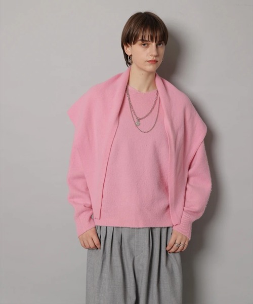 CADUNE（カデュネ）の「スカーフ付きニット（ニット/セーター）」 - WEAR