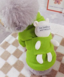 Dalfwin（ダールフィン）の「ペットウェア ラベルBEARマスコット付きトップス（ペットウェア）」