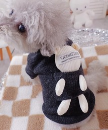 Dalfwin（ダールフィン）の「ペットウェア ラベルBEARマスコット付きトップス（ペットウェア）」