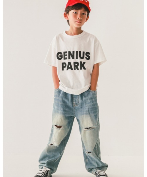jeans-b(ジーンズベー)の「ジーンズベー GENIUSTシャツ(Tシャツ/カットソー・キッズ・オフホワイト/チャコールグレー/ブラック・140cm/130cm/160cm/150cm)」の17枚目の写真