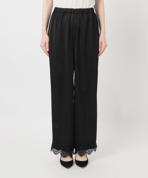 AP STUDIO(エーピーストゥディオ)の「【ARCHIVE STANCE/アーカイブスタンス】satin stripe easy Pants(その他パンツ・レディース・ブラック/ブラウン・FREE)」の22枚目の写真