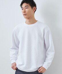 THE SHOP TK | 【大人の上品カジュアルに】ふくれキルトスウェット 軽量/洗濯機OK(スウェット)