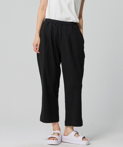 KRIFF MAYER Lady's Collection（クリフメイヤーレディースコレクション）の「楊柳カットソーイージーパンツ（その他パンツ・レディース・レンガ/ナチュラル/サックスブルー/ブラック・LARGE/MEDIUM）」の2枚目の写真