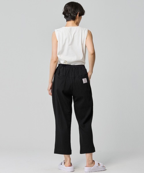 KRIFF MAYER Lady's Collection（クリフメイヤーレディースコレクション）の「楊柳カットソーイージーパンツ（その他パンツ・レディース・レンガ/ナチュラル/サックスブルー/ブラック・LARGE/MEDIUM）」の6枚目の写真